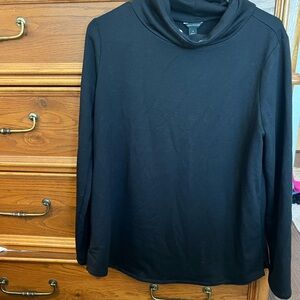 Ann Taylor Black Cowl Neck Sweater